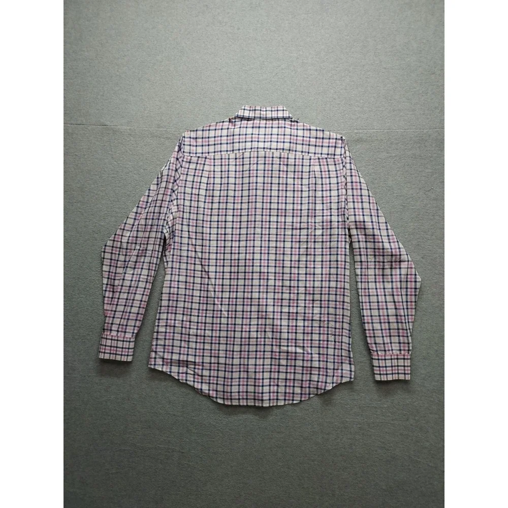 Banana Republic Men Shirt M Multicolor Plaid Button Down Long Sleeve Logo Casual